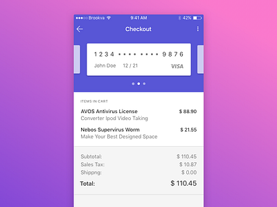 Checkout Wireframe - #DailyUI #002 002 checkout dailyui ios wireframe