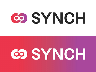 SYNCH with me brand color colours crm design freelancer identity logo technology