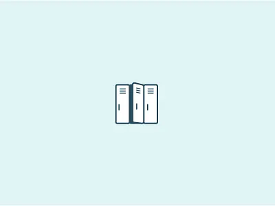 Lock it up high school icon line line icon locker school