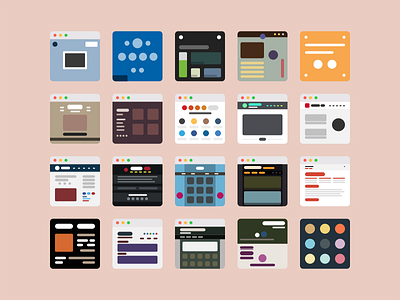 Portfolio Icons browser flat icon iconset portfolio
