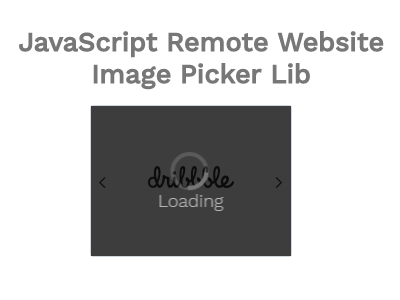 JavaScript Remote Image Picker Lib javascript picker selector