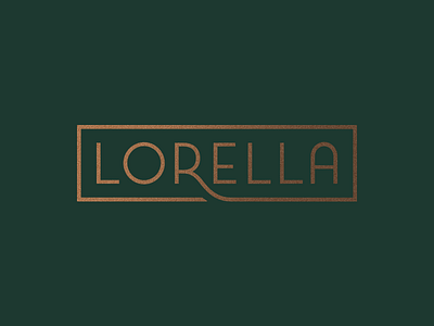 Lorella art deco logo logotype restaurant