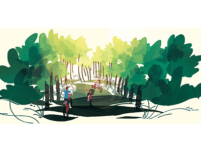 Places 1.3 beach biking brush forest summer