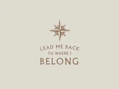 Lead me back apparel compass illustration lettering logo minimal tattoo