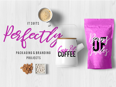 Be Perky! Handwritten Font branding calligraphy elegant fashion girly lettering logo modern pretty script style wedding