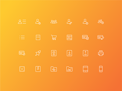 Help Center Icons - Set 03 canva gradient help center icon icons illustration lineart ui ux