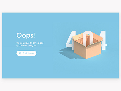 404 008 3d 404 dailyui error ui