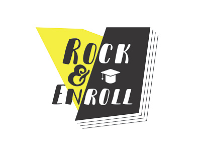 Rock And Enroll art book college enroll graphics illustration rock