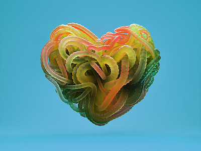 #valentinesday2017 c4d cg cgi heart valentinesday valentinesday2017 worms