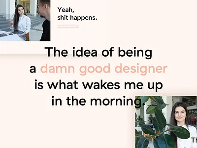 Portfolio design designer minimal parallax photo portfolio scroll ui web website