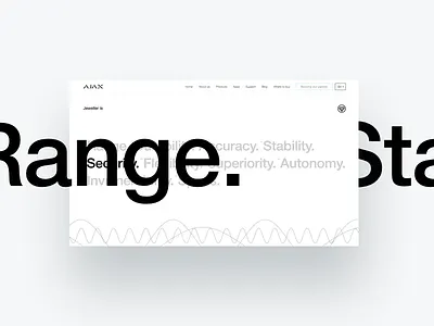 Site for Wireless Technology on Behance air behance case clear mobile simple space three.js typography ui ux white