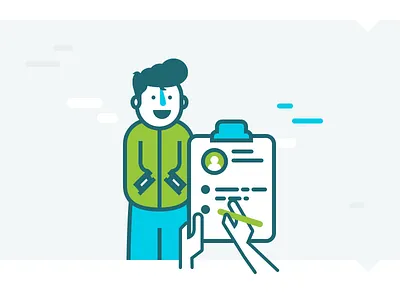 Unused Illustration 1 cloud design details hands happy illustration man pad solid talk web