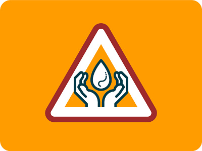 Protected Water Reserve hands nature pictogram protection reserve sign warning water