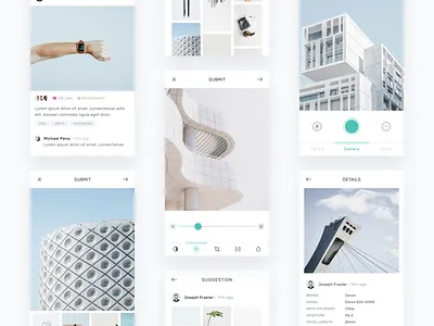 Photo App android app camera gallery ios mobile photo ui