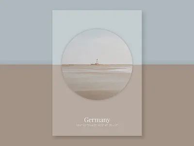 Poster Series: Landscape & Geometry (Germany) color color scheme colors design graphic design new zealand photography poster typography