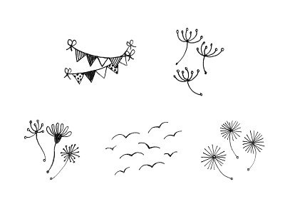 Illustrations for Spring Collection brand identity children ecommerce fashion flowers icons identity design illustration kids retail spring