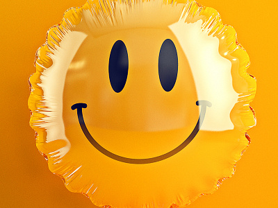 Just keep smiling.... 3d balloon cgi cinema 4d emoji