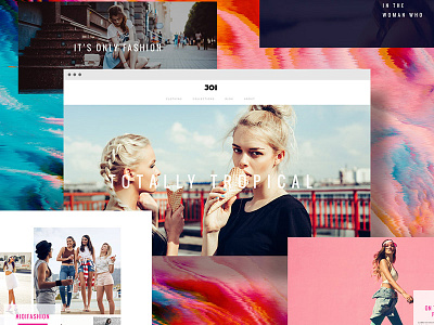 Joi branding layout one page webdesign website wordpress