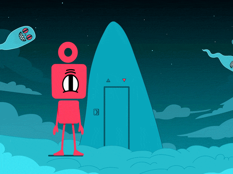 Poor soul stuck in limbo angel animation cartoon cool demon god heaven hell illustration limbo lior lior shkedi