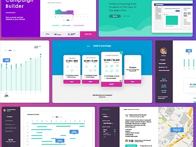 Web app comps app flat ui ux web