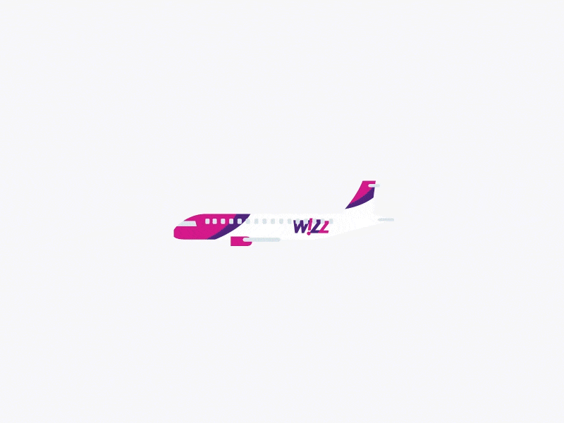 Flying colors airplane animation aviation branding flat gif illustration popular ui web