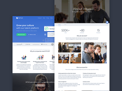 Landing Page blue blue website hr landing landing page startup website