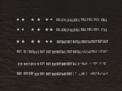 Fall Out Flag american boy distressed fall flag grunge merch minimal out rock