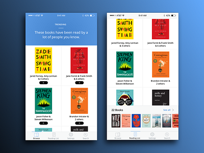 Goodreads App Redesign app books clean design goodreads ios list read redesign ui