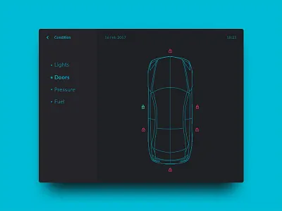 Car Interface – Day 34 #DailyUI 34 car daily dailyui interface ui ux