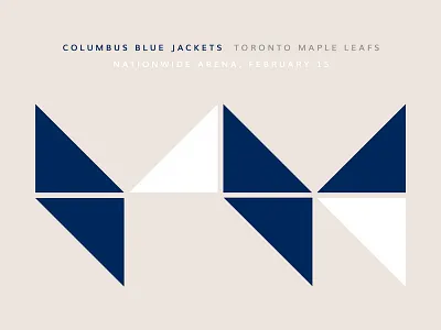 Blue Jackets Score: February 15, 2017 blue jackets columbus data data visualization hockey infographics minimal nhl score sports