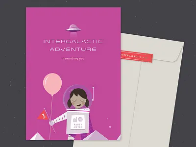 to infinity ... birthday boy earth galaxy girl mars online invite space