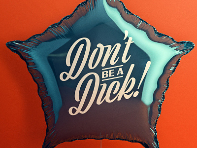 Some people need reminding 3d balloon cinema 4d digital art editorial typography