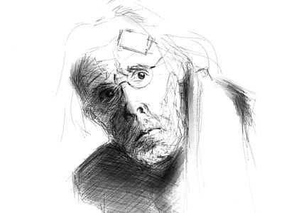 Bruce Dern "Nebraska" art drawing sketch