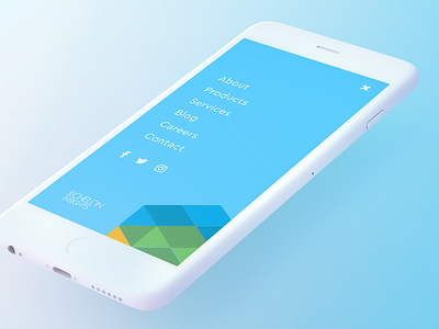 Echelon mobile menu iphone menu mobile ui