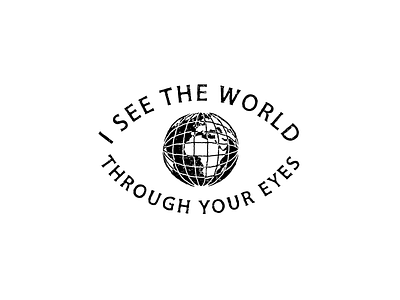 See the world apparel earth illustration lettering logo mark merch minimal tattoo typography vintage