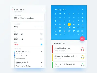 Project Management Ui concept 02