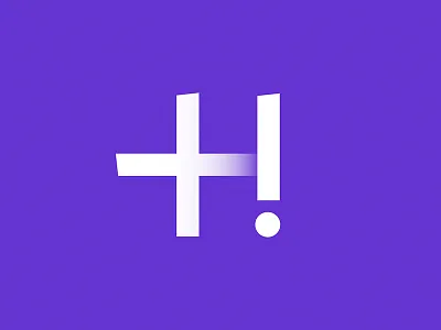 Hello hello logo monogram plus purple