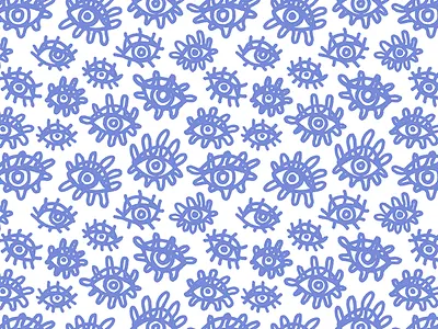 If Eyes Were Amoebas pattern. amoeba branding design eye pattern surface