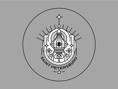 Logo V1 badge crest eye holy icon identity logo mark russia shield stroke symbol