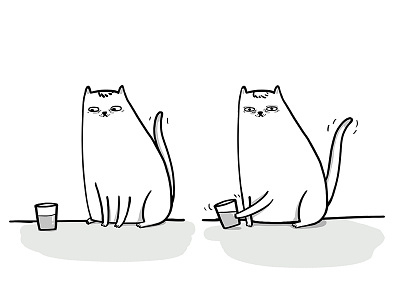 it's not me. cat doodle drawing illustration its not me