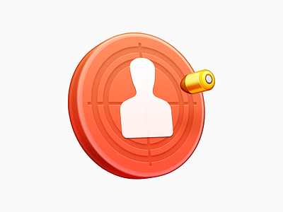 Targeting app icon arms bullet firearms hit mac icon macos icon osx icon pistol realistic sandor shooting skeu skeuomorph skeuomorphism target targeting ui icon user interface icon ux icon