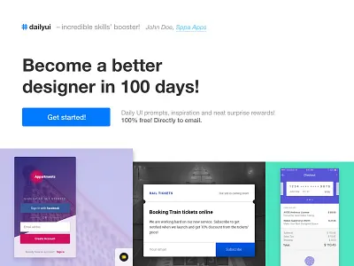 Landing Page - #dailyui #003 003 dailyui landingpage