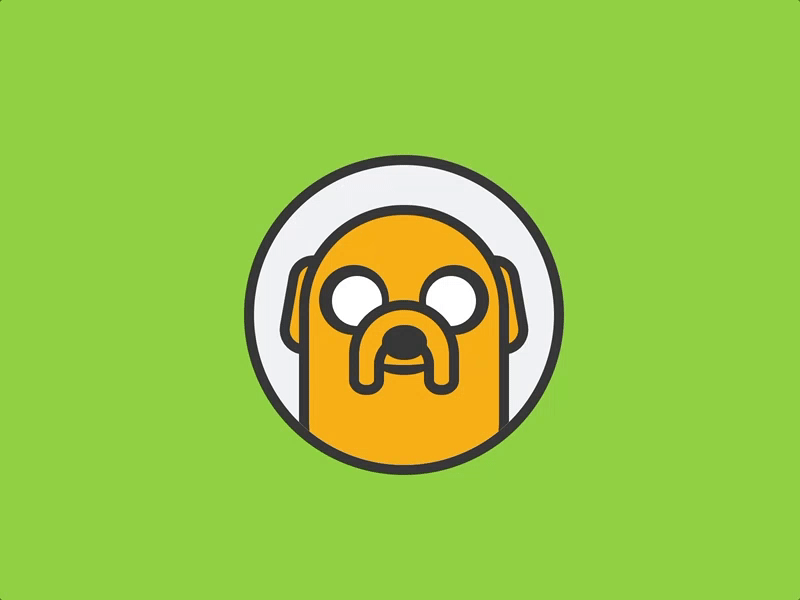 Jake the Dog animation css dailycssimages gif jake