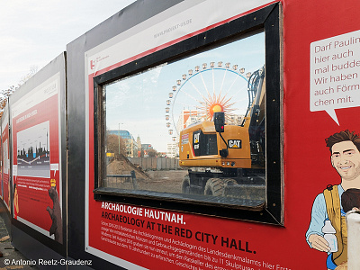 Berliner Verkehrsbetriebe: Projekt U5 berlin berliner verkehrsbetriebe building fence bvg characters illustration projekt u5 römer wildberger