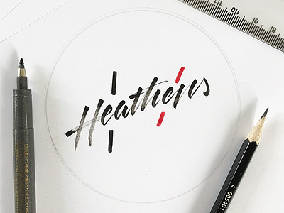 Heathens - twenty øne piløts calligraphy clique heathens lettering twenty one pilots