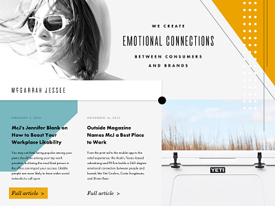 Site Style austin layout mcgarrah jessee mid century modern redesign texas typography website wip