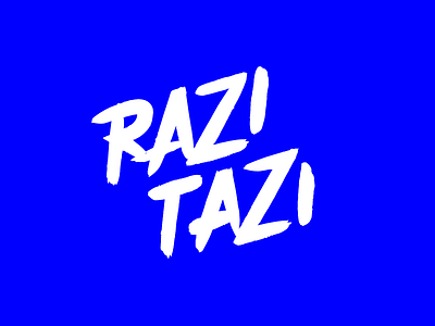 razitazi typo hand drawn hand lettering handdrawn logo sketch sketchy typo