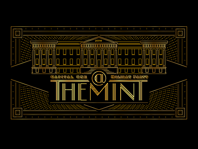 Mint art deco holiday party schematic