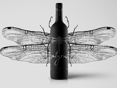 Paking Wine black branding dribbble food hand drawn illustration ink insects pack paper pencil wine