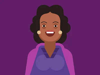 Oprah Winfrey character illustration